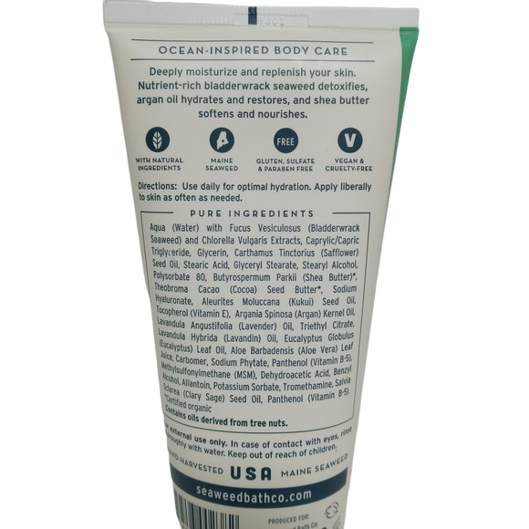 Seaweed Bath Co. Lavender Hydrating Soothing Body Cream Argan Oil & Shea Butter - Picture 8 of 12